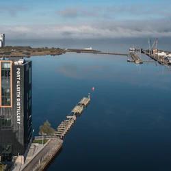 Destilleriet och hamnen i Leith