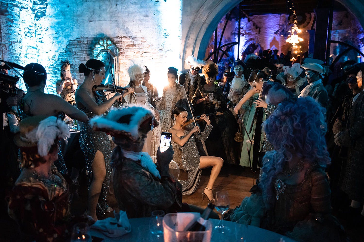 An artistic performance during the Gala dinner of our Ball "The Glass Slippers"