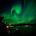 A aurora boreal de barco