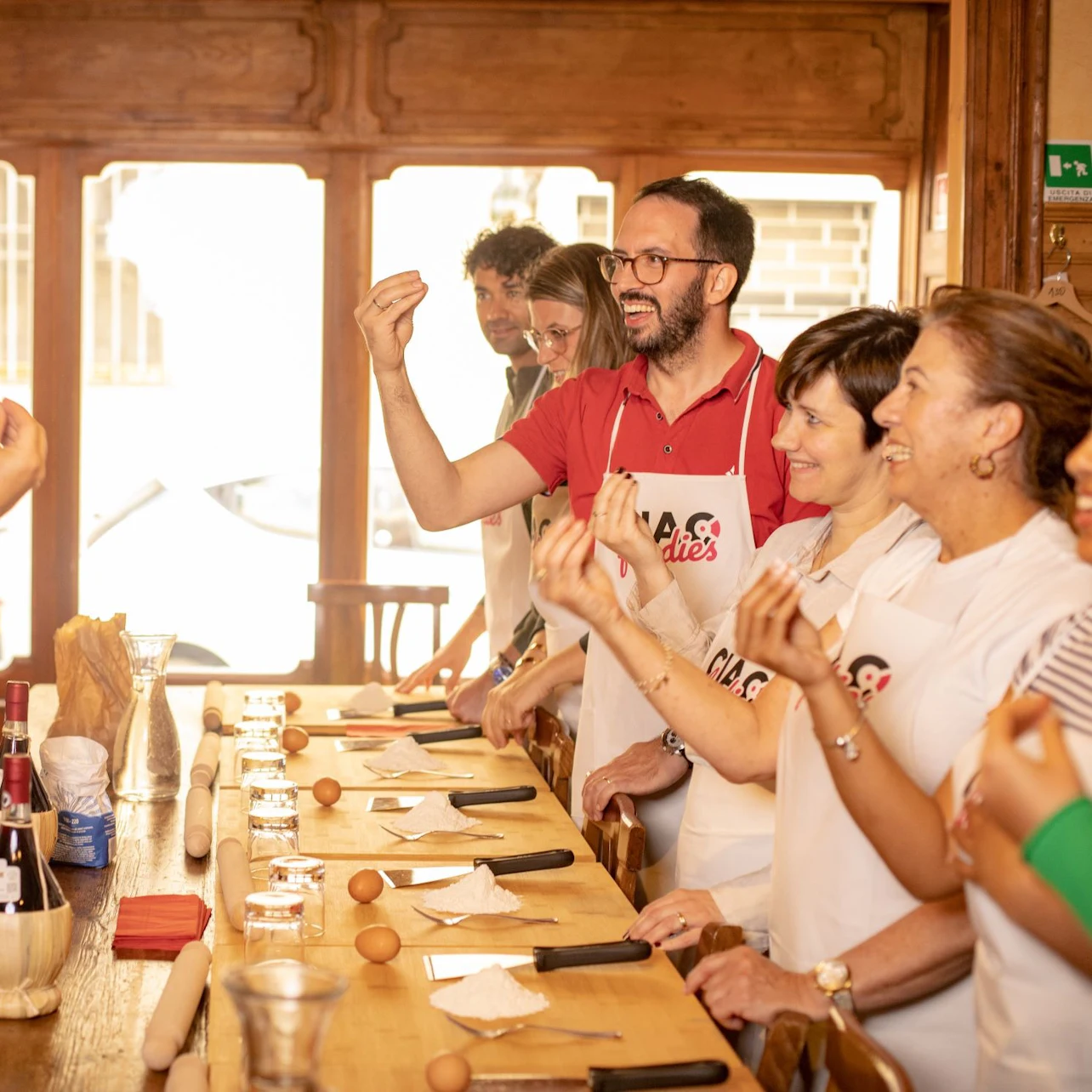 Florence: Small Group Cooking Class + Unlimited Wine + Optional Market Visit