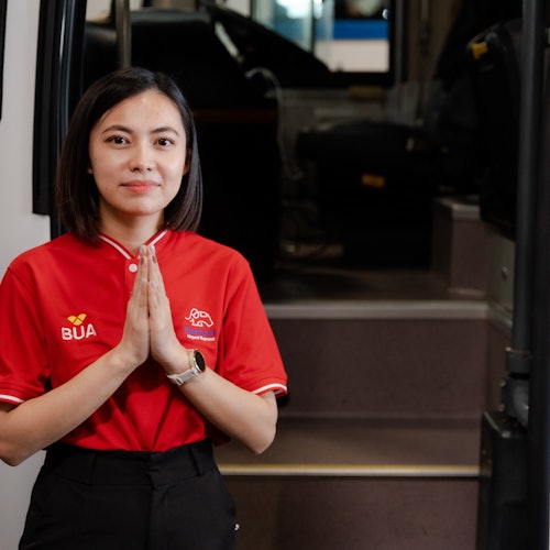 Bangkok: Traslado en autobús de Bangkok al aeropuerto de Suvarnabhumi (BKK)