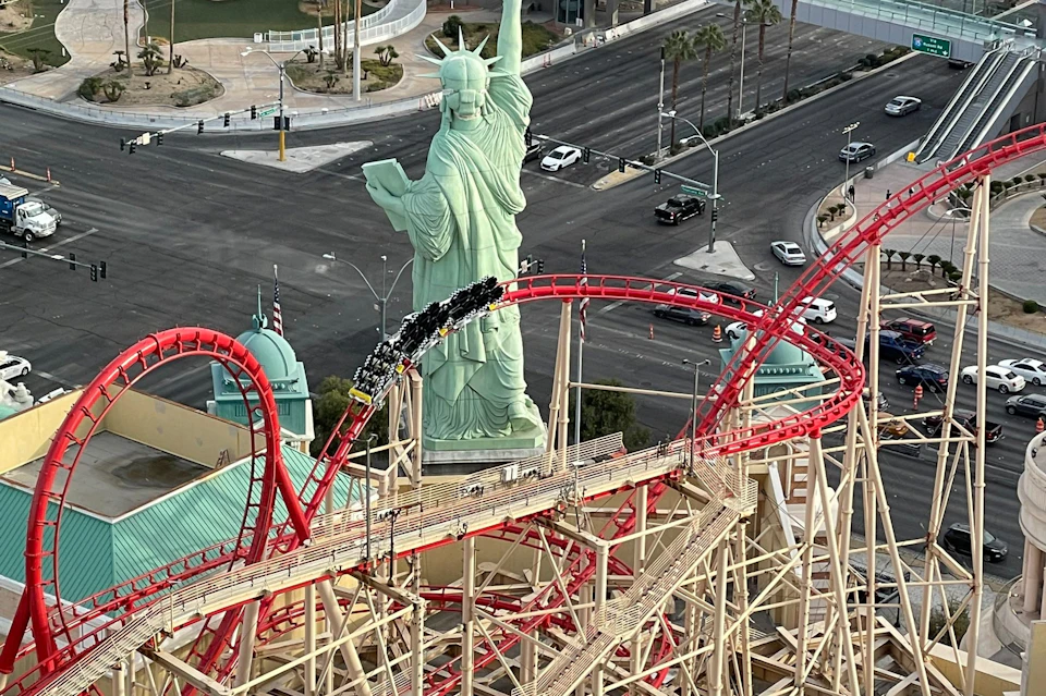The Big Apple Roller Coaster at New York New York Resort & Casino