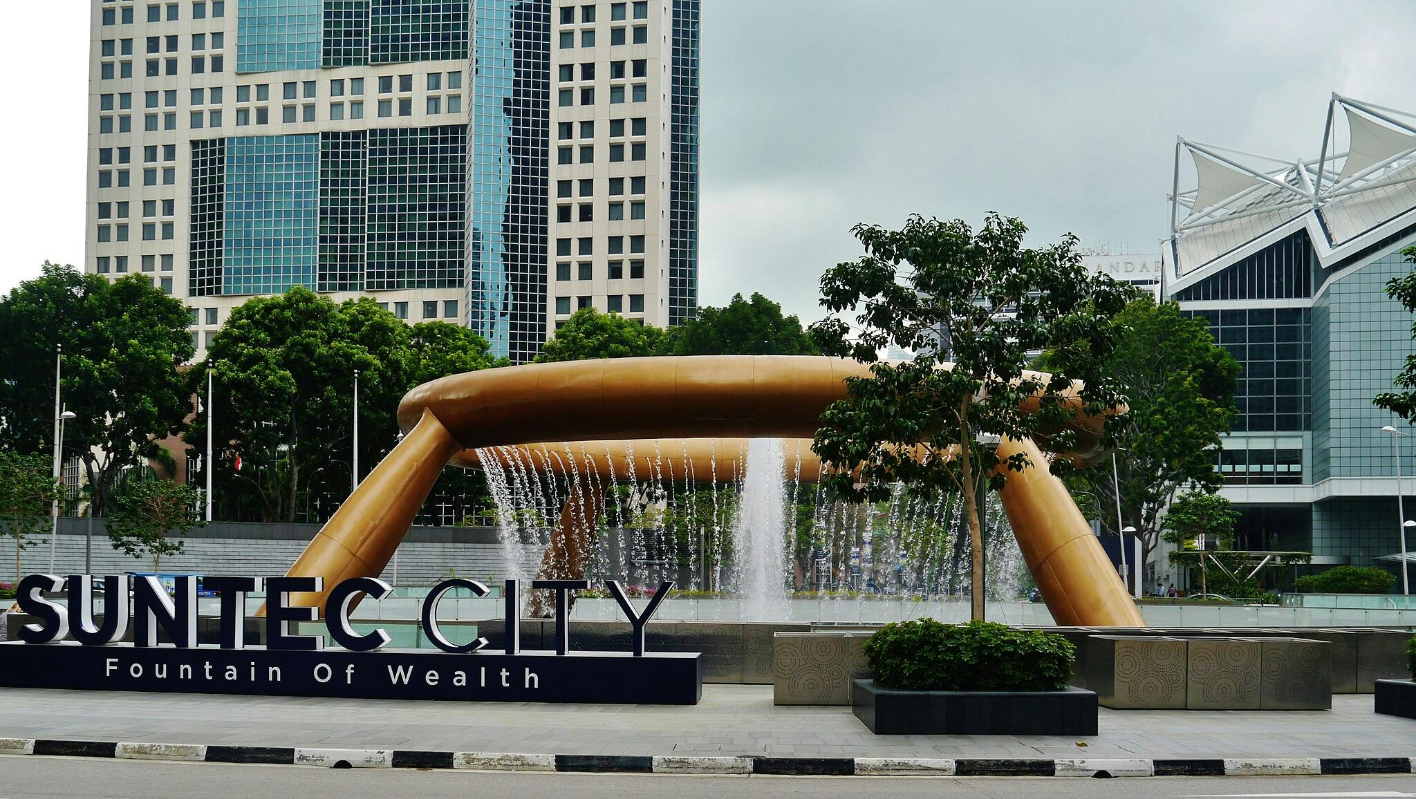 Fontána bohatství v Singapuru