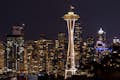 The Seattle Space Needle at night