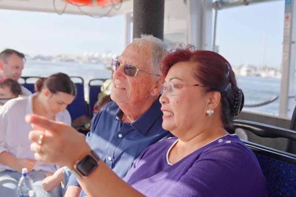 Ehepaar auf dem Aquaduck