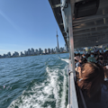 Vista di Toronto dal tour in barca