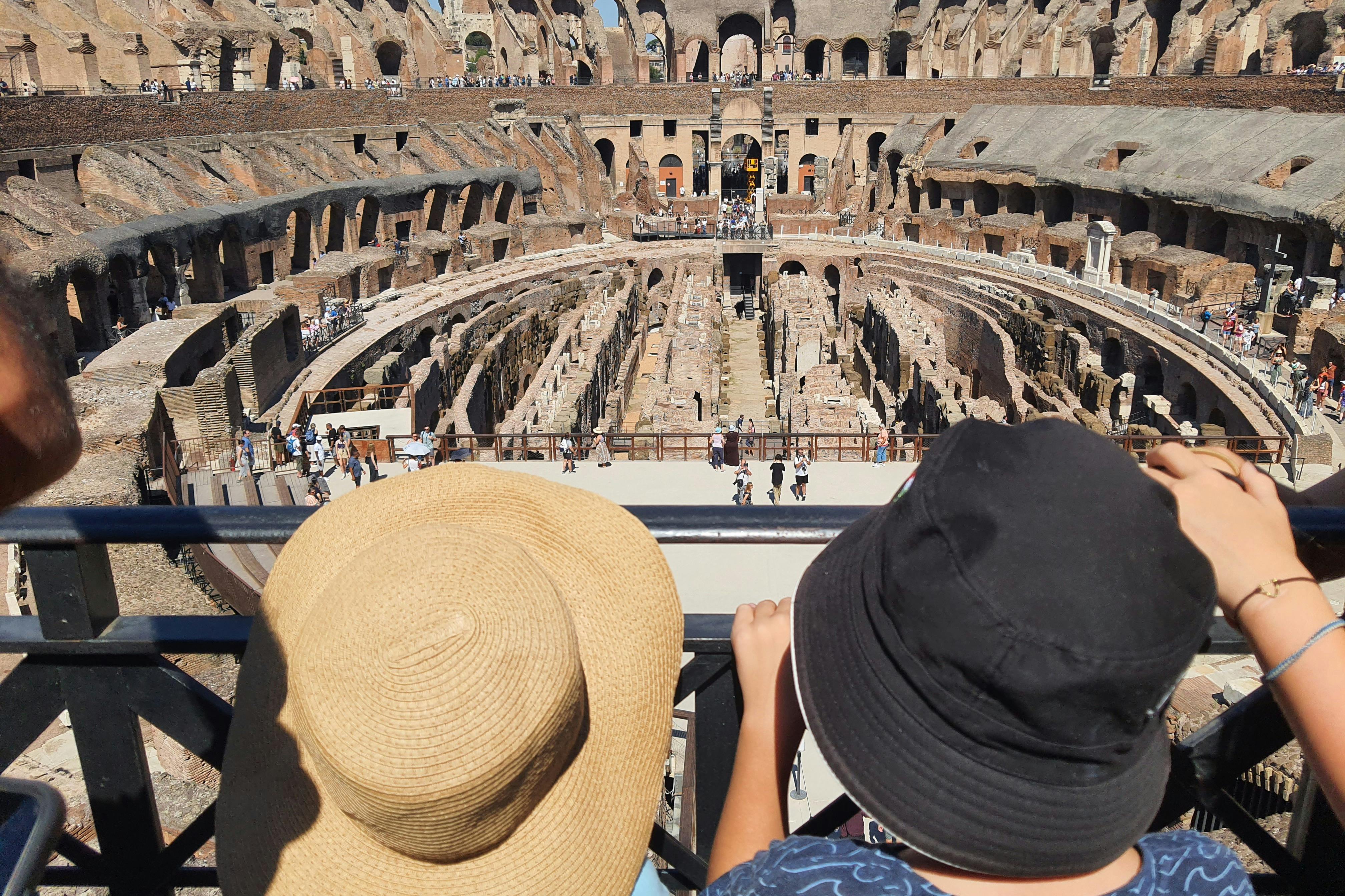 Colosseum og Forum Romanum