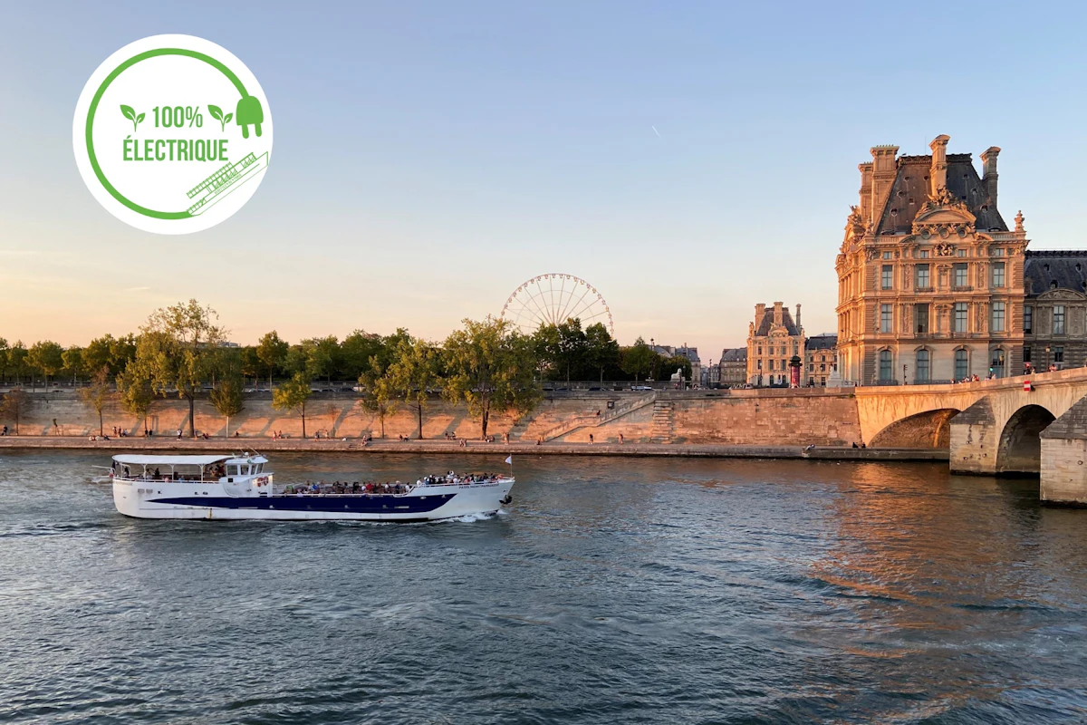 Seine River: Electric Boat Guided Sightseeing Cruise + Fast Track Ticket — 3