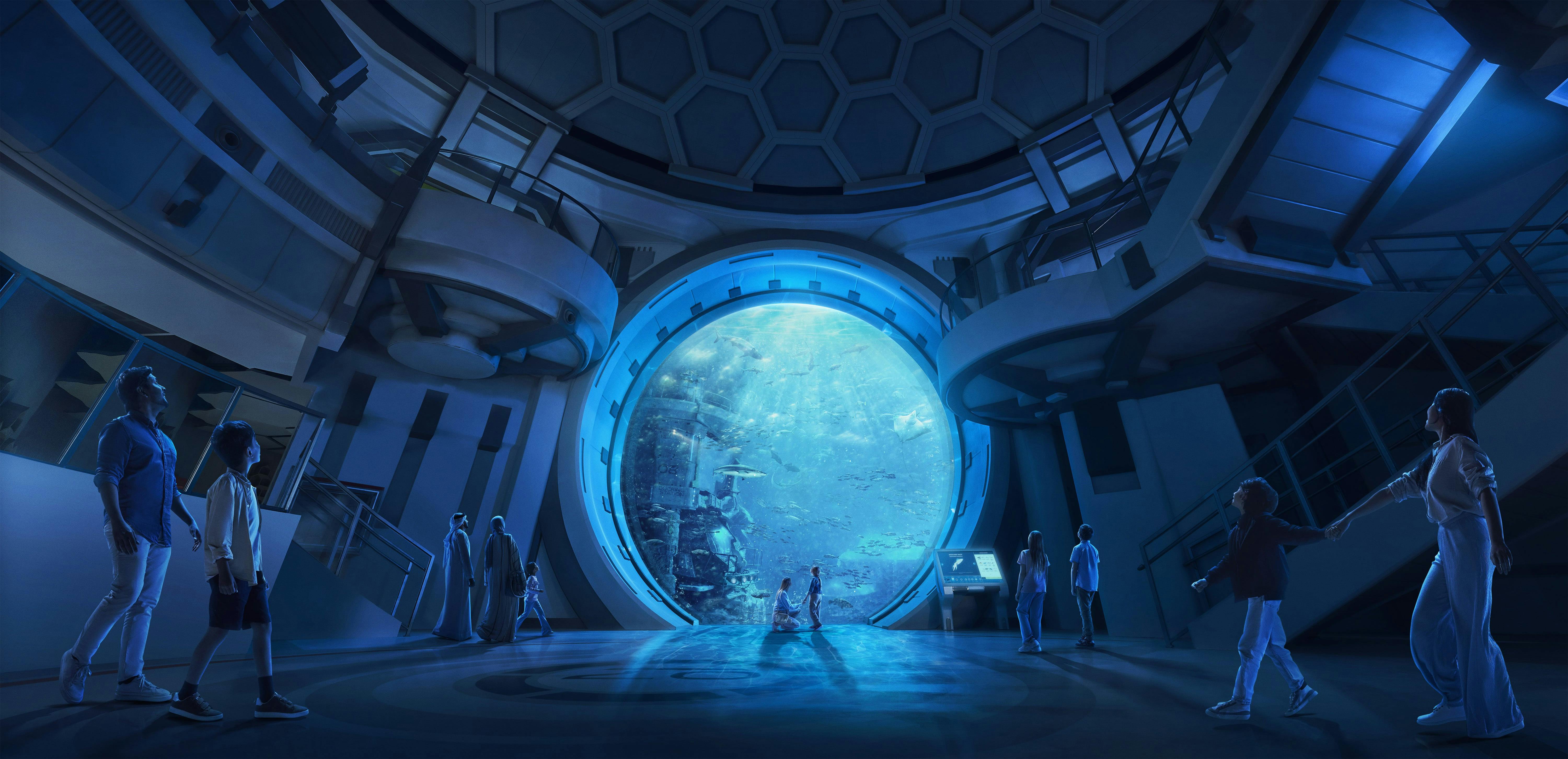 Image of aquarium window