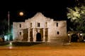 Eine Mission in San Antonio bei Nacht