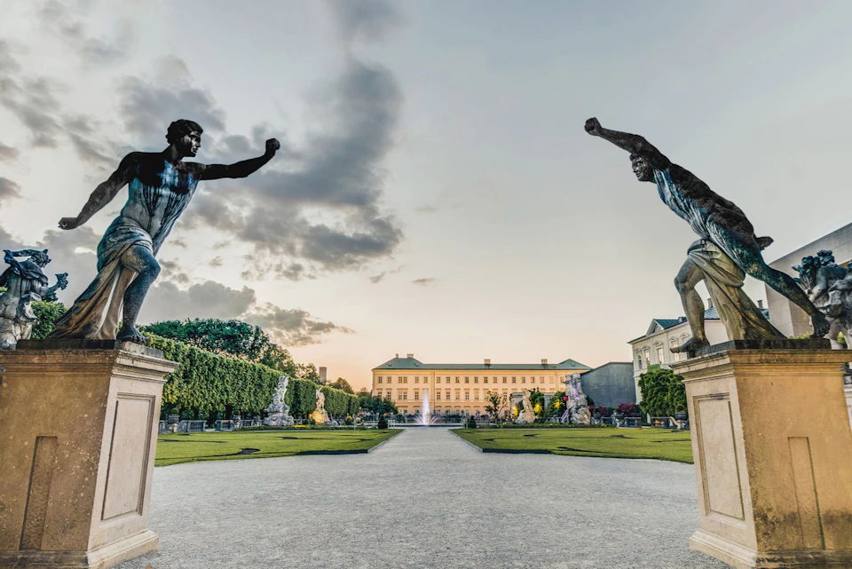 Entrance to Mirabell Gardens and Mirabell Palace