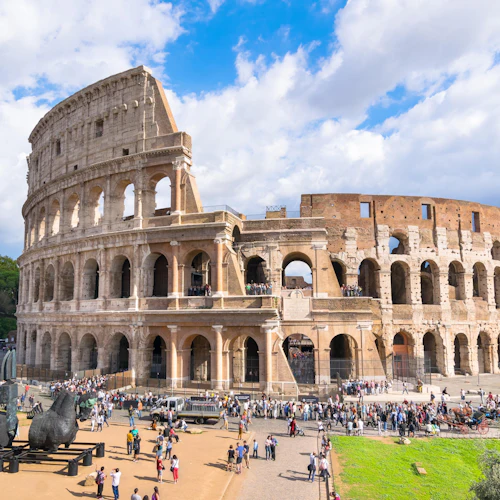 Outside the Colosseum