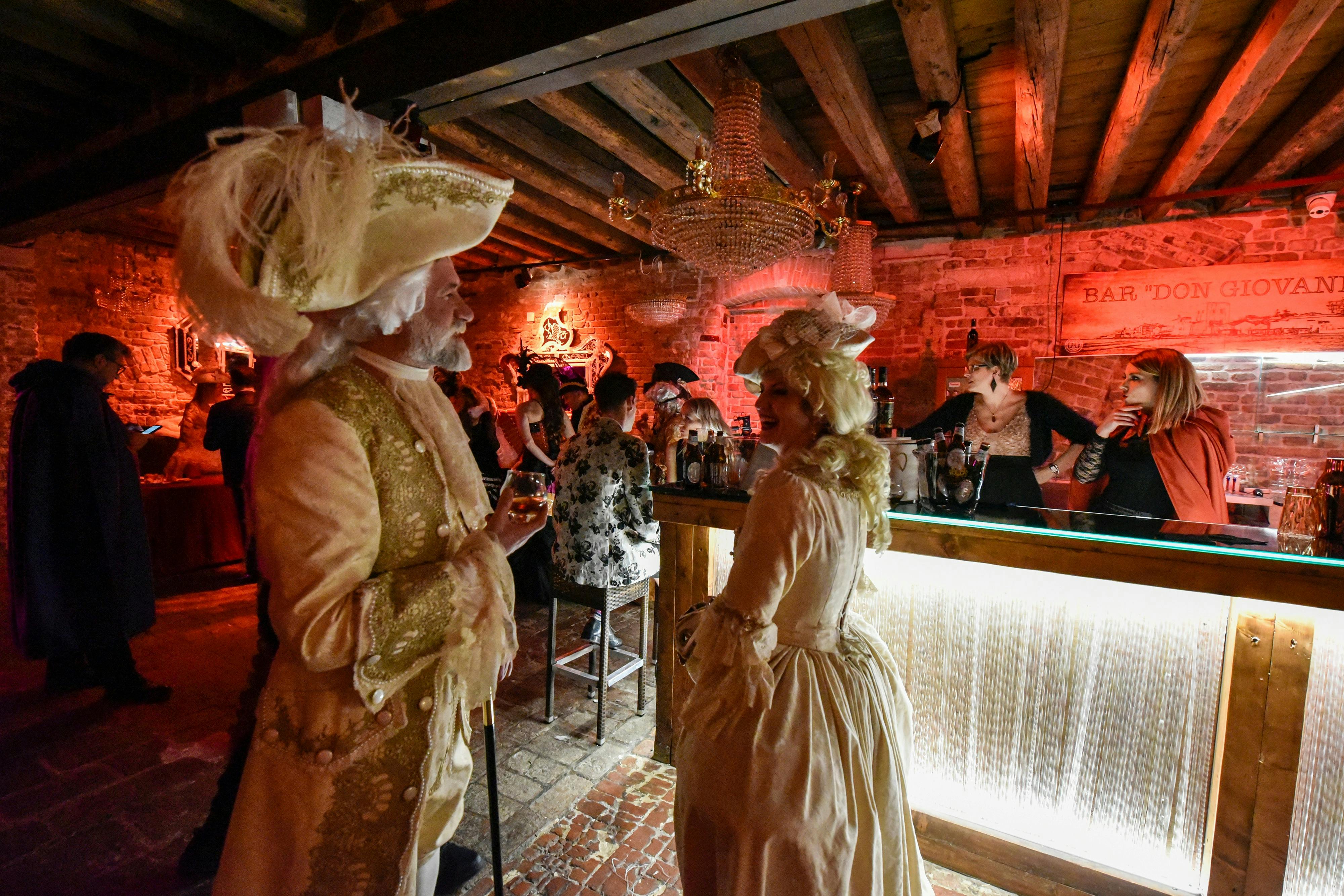A couple in costume at our dance "The Glass Slippers"