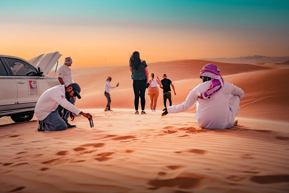 Photo stop in the dunes