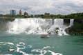 The view of Bridal Veil Falls from the Canadian side of the Niagara River, near the Niagara City Cruises dock.