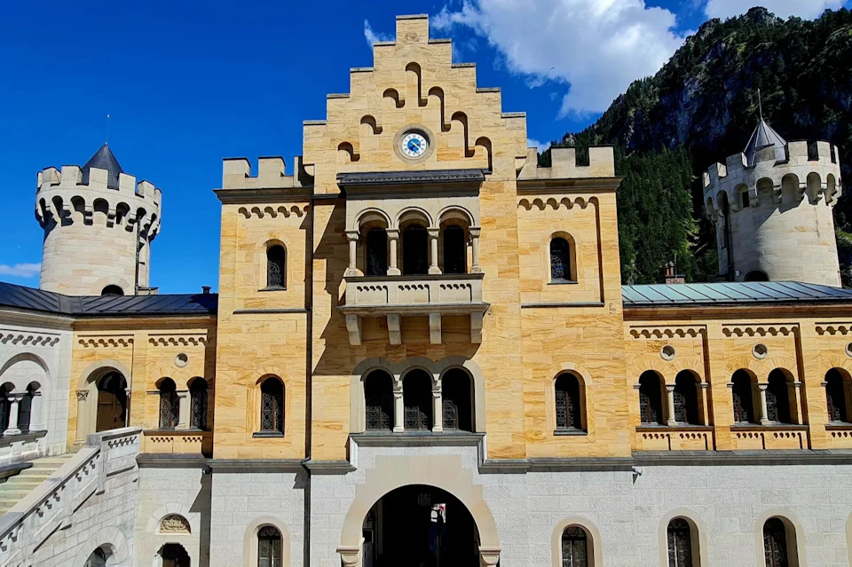 The castle's courtyard