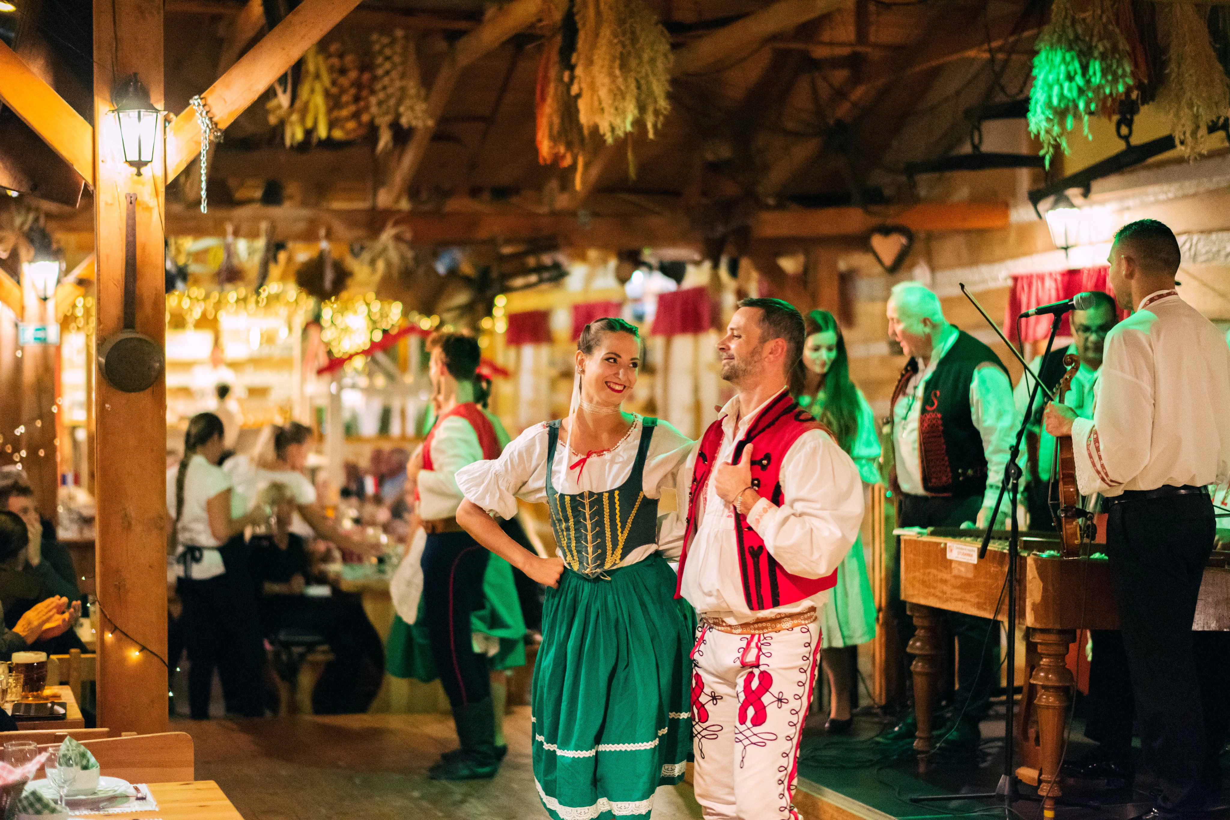 Prague: Traditional Dinner with Folk Show + Private Transfer