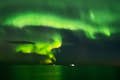 A aurora boreal de barco