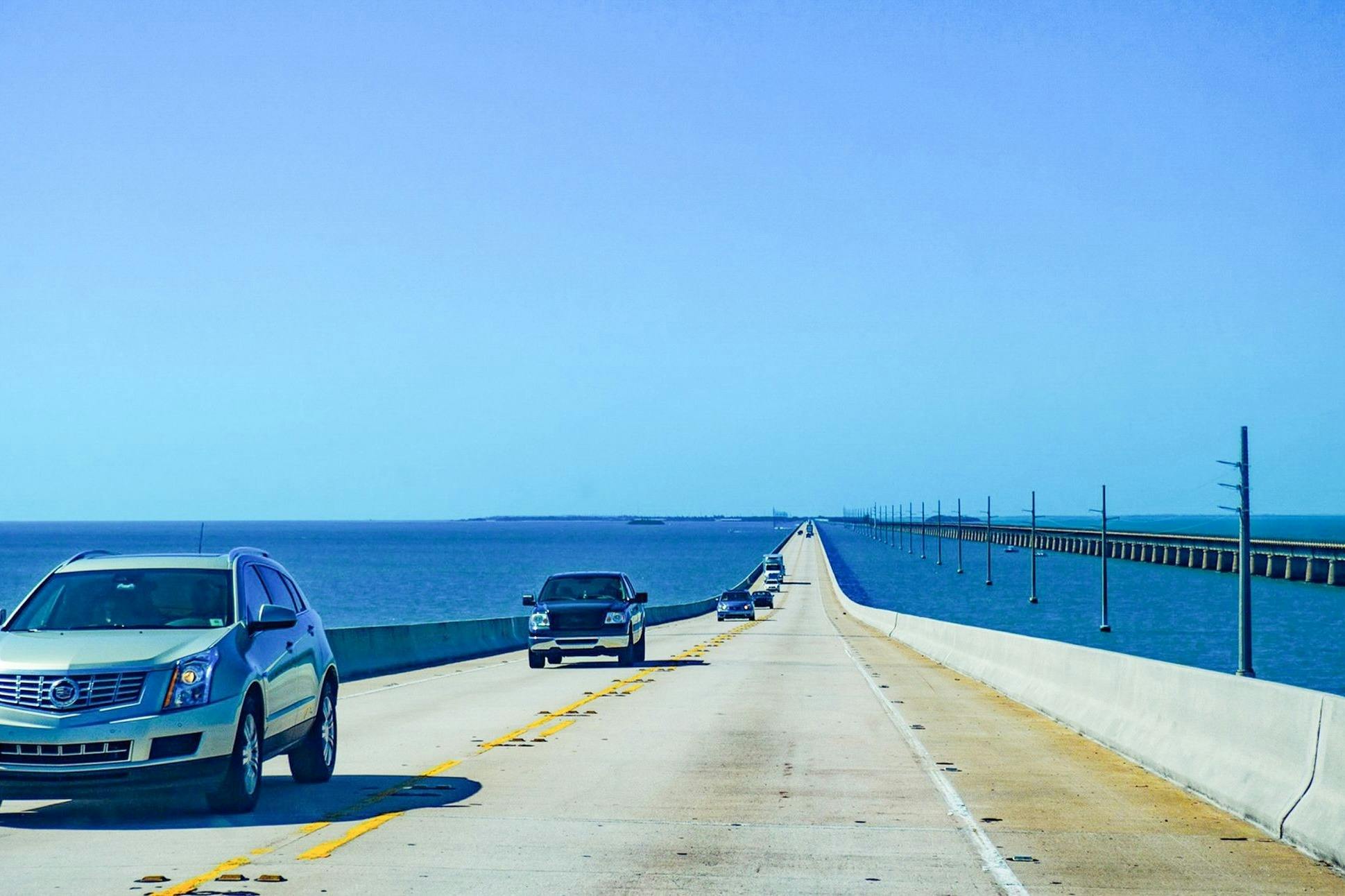 The road to Key West has been featured in many movies