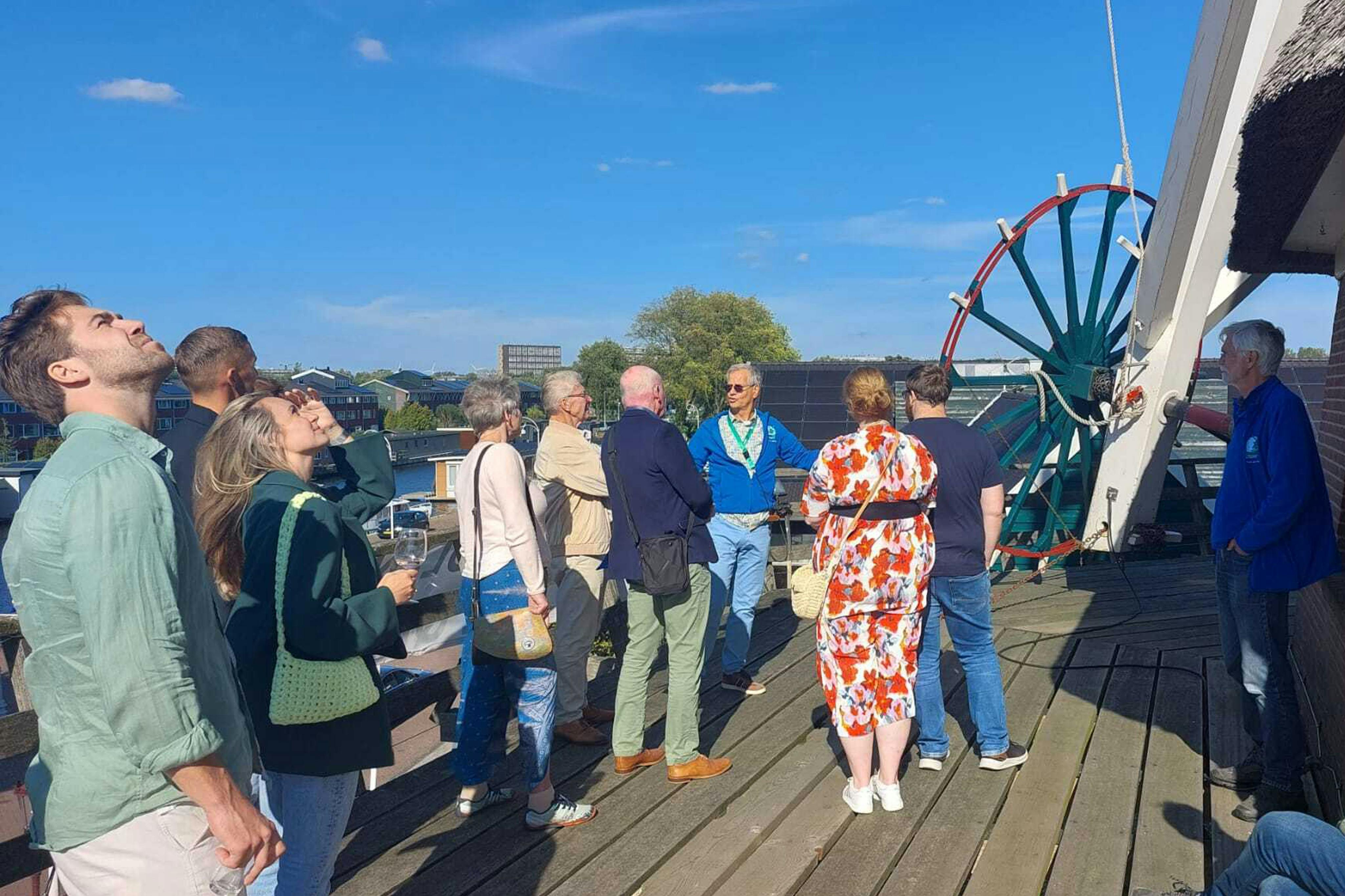 Guide with group of tourists