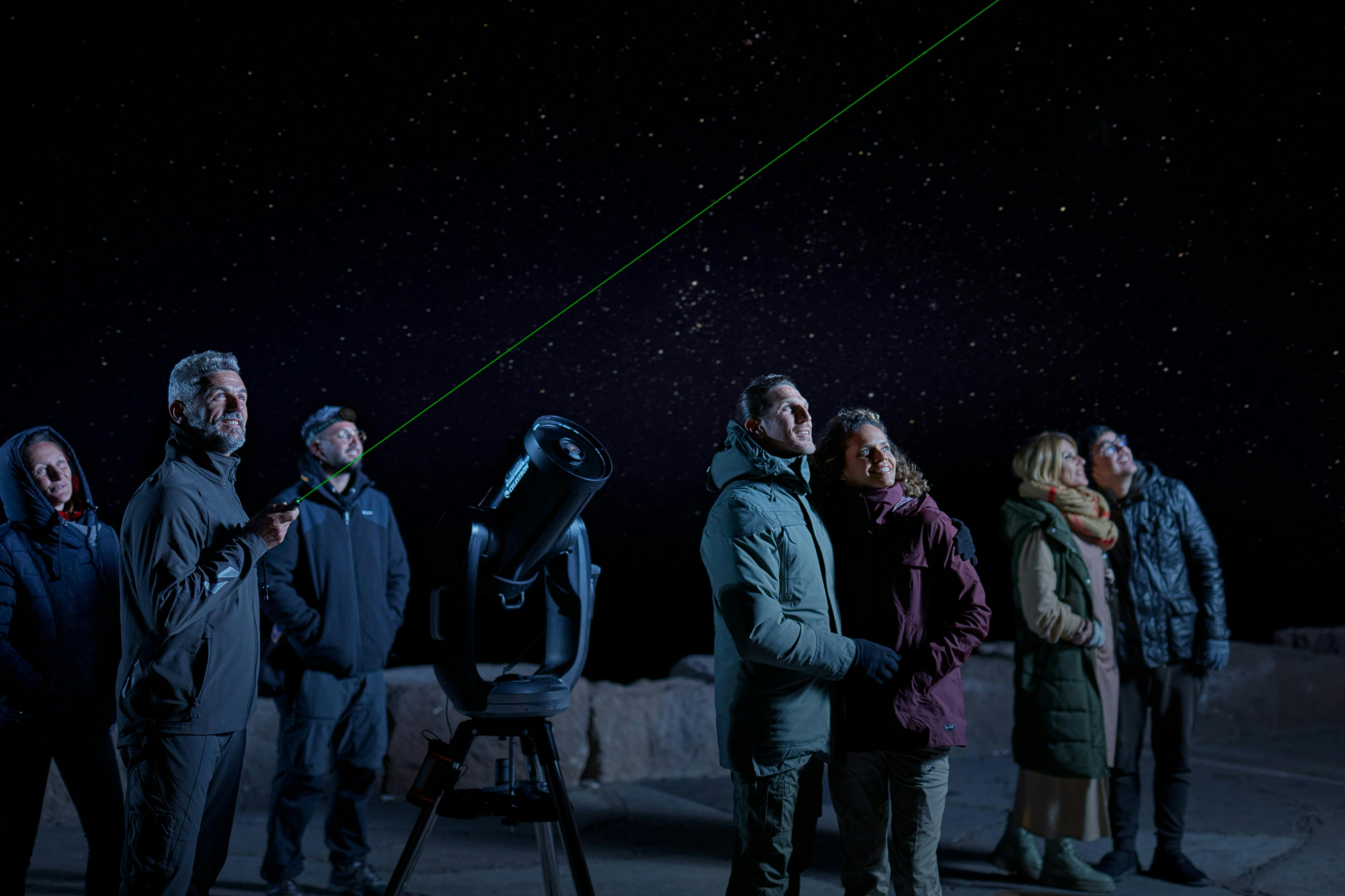 Stargazing activity on Mount Teide