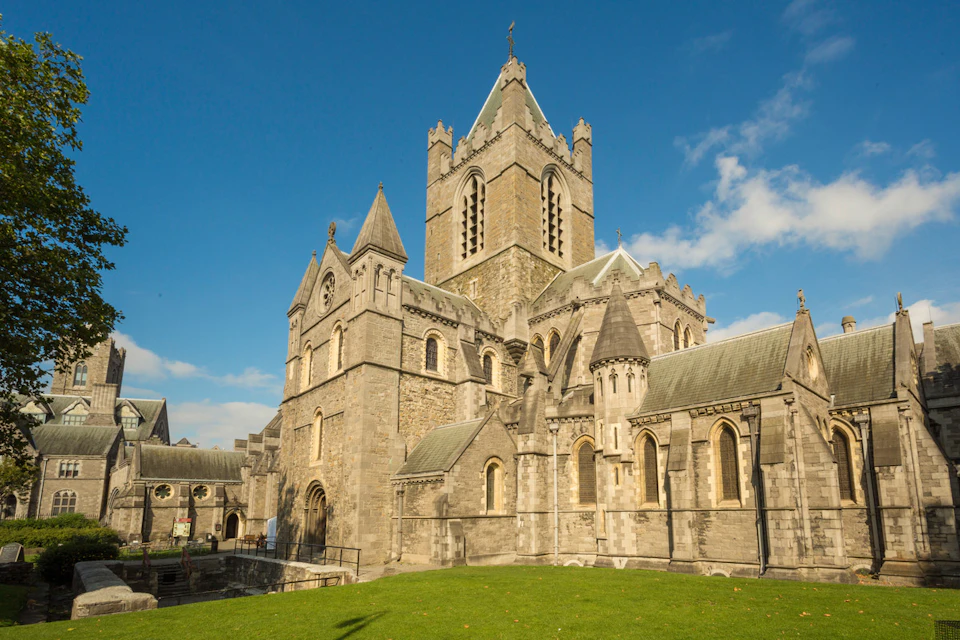 View of Christchurch cathedral in Dublin