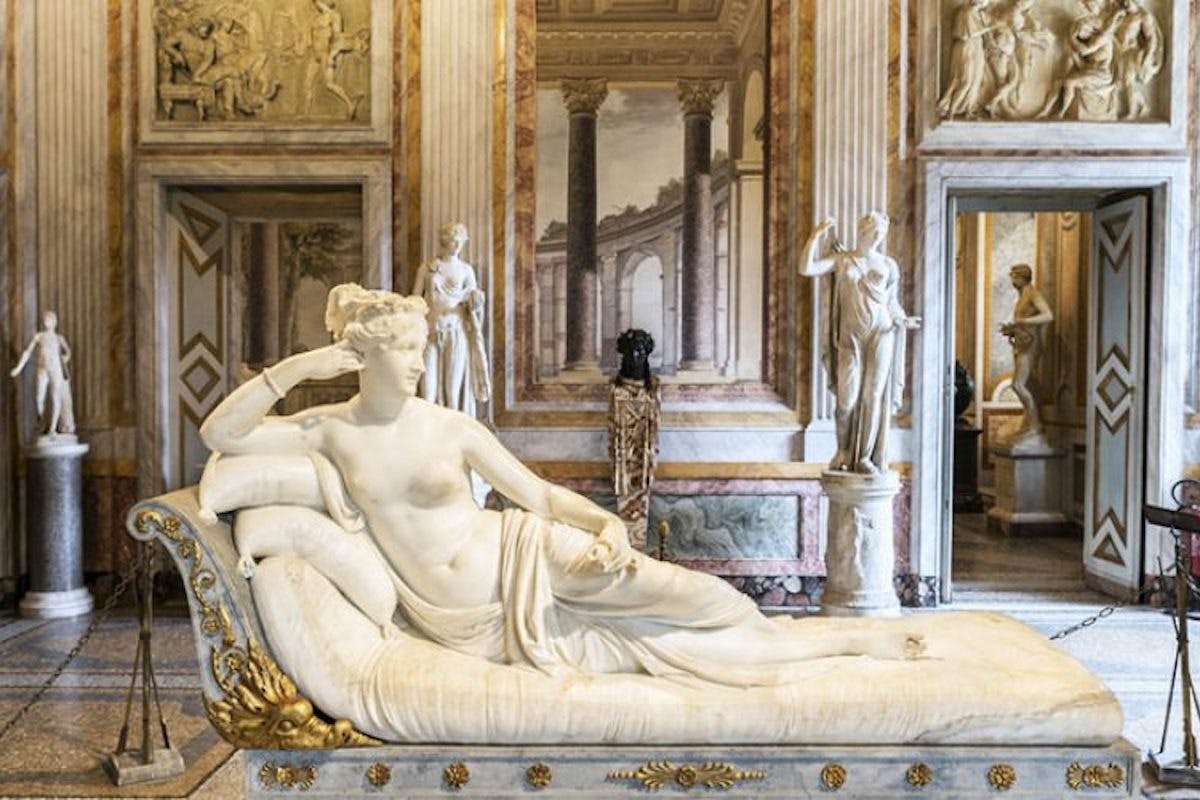 Antonio Canova’s famed neoclassical sculpture of Pauline Bonaparte as Venus Victrix