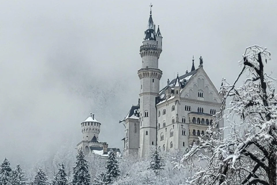 Neuschwanstein castle in Winter