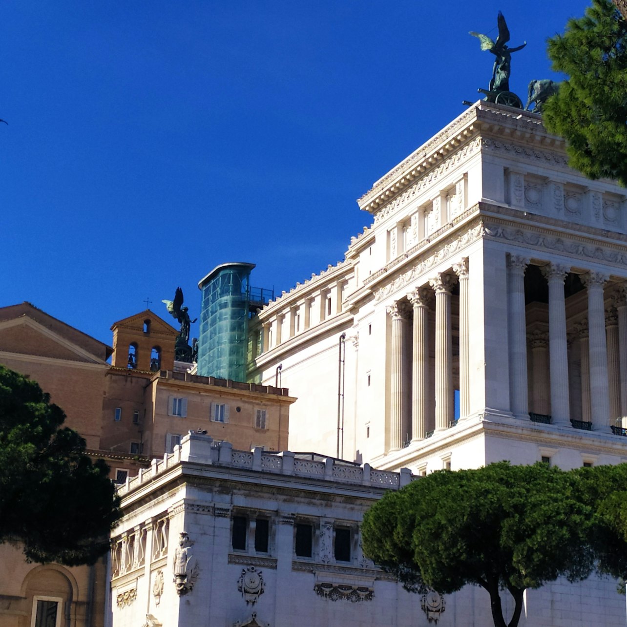 Ascensor panorámico de cristal con aplicación de audio - Alojamientos en Roma