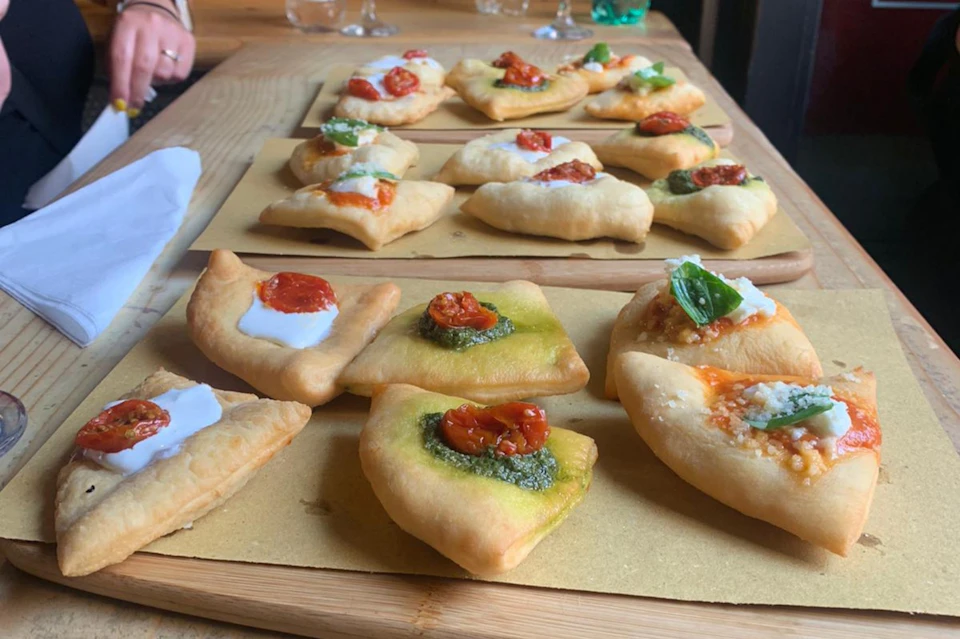 fried pizza