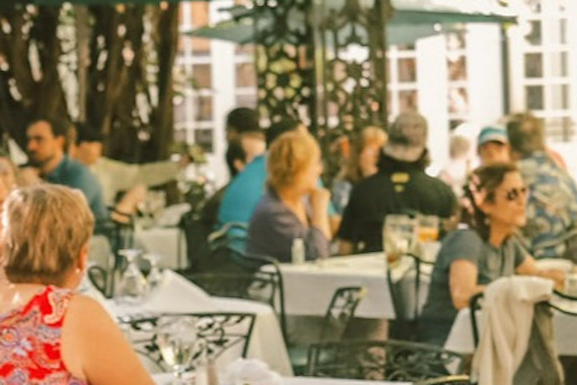 Courtyard dining at the Court of Two Sisters
