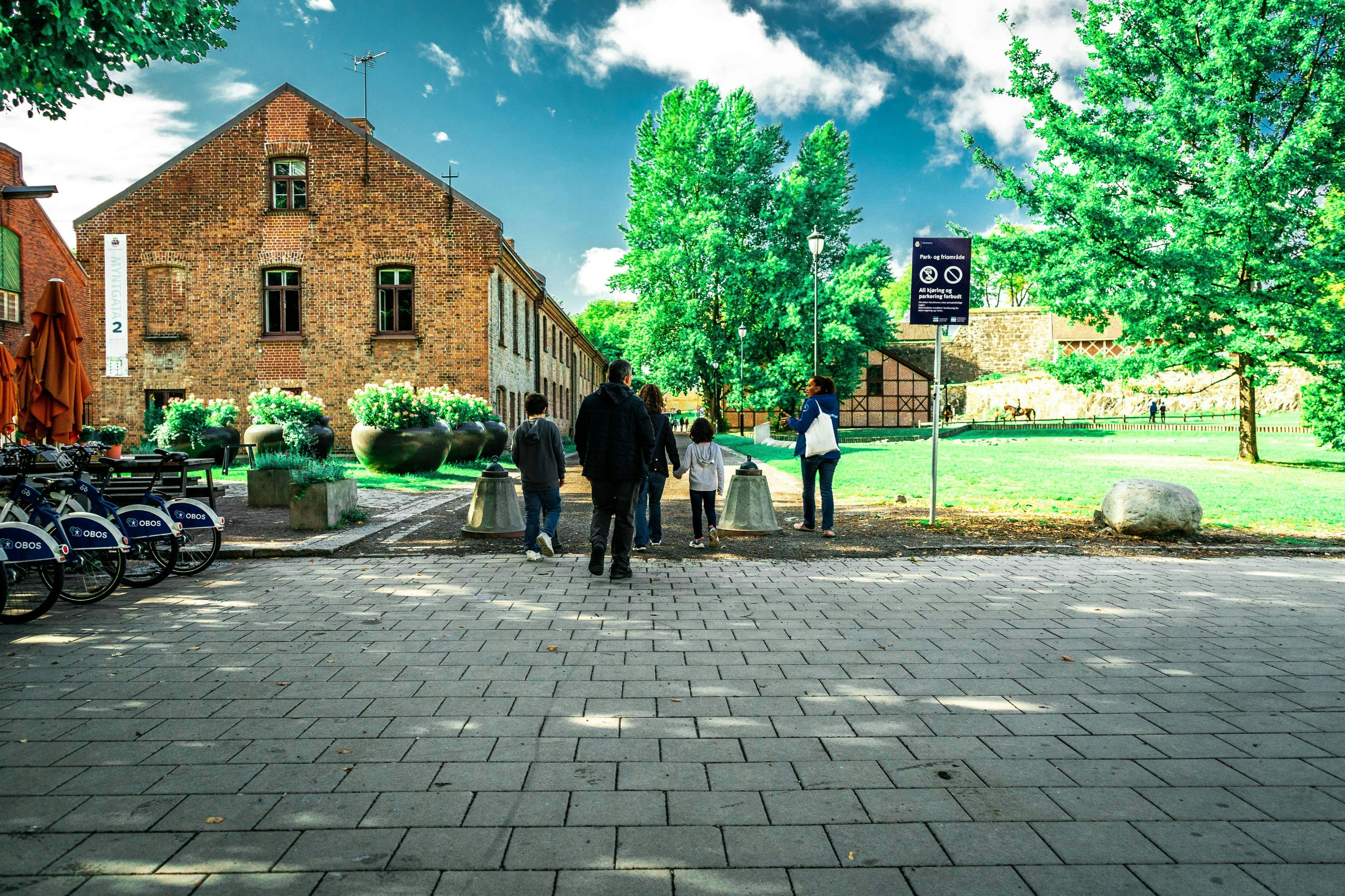 Walking towrds Akershus Fortress