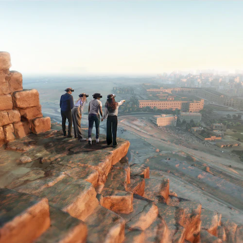 Pyramid of Khufu, Giza Plateau, virtual reality headsets