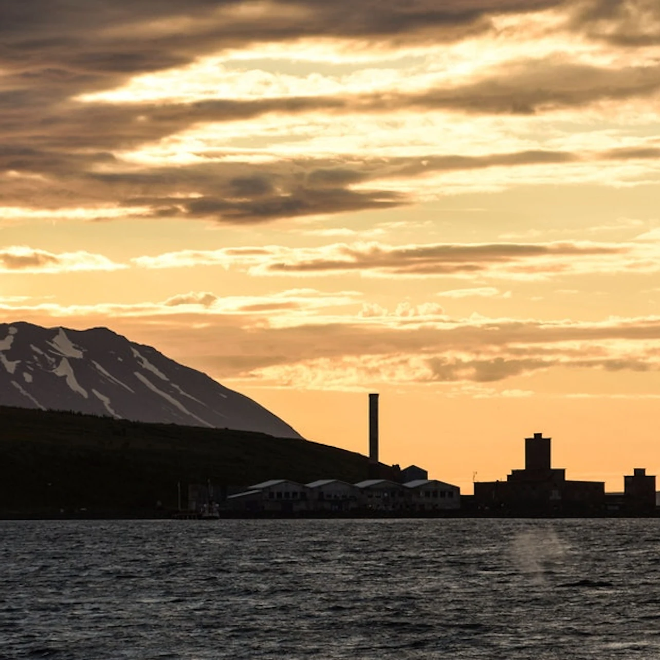Sunset at Hjalteyri.