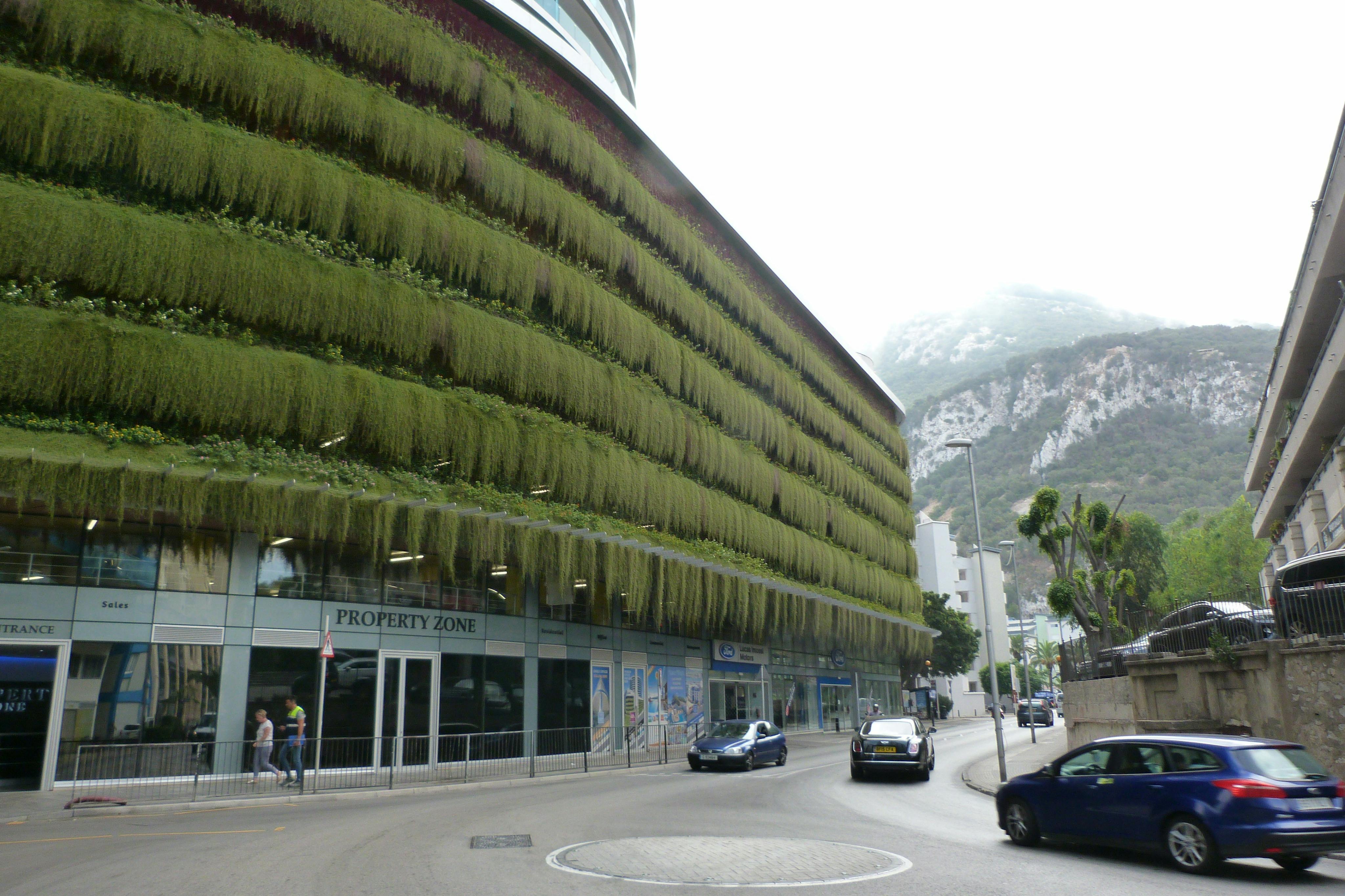 Vertical gardens in Gibraltar