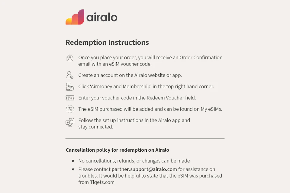 Redemption Instructions