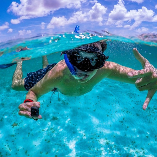 Cozumel: Excursión de snorkel a la Bahía del Cielo y día de playa en Playa Mía