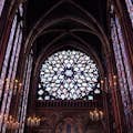 The stained glass in the Sainte Chapelle