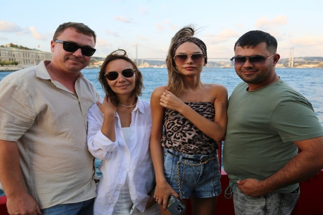 Lovely customers enjoying the tour.