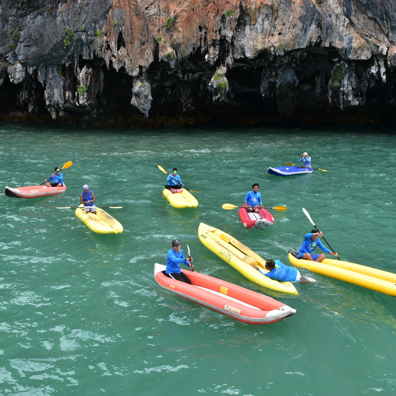 The guides get ready to take you on the sea kayaks
