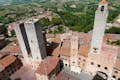 Widok z lotu ptaka na San Gimignano