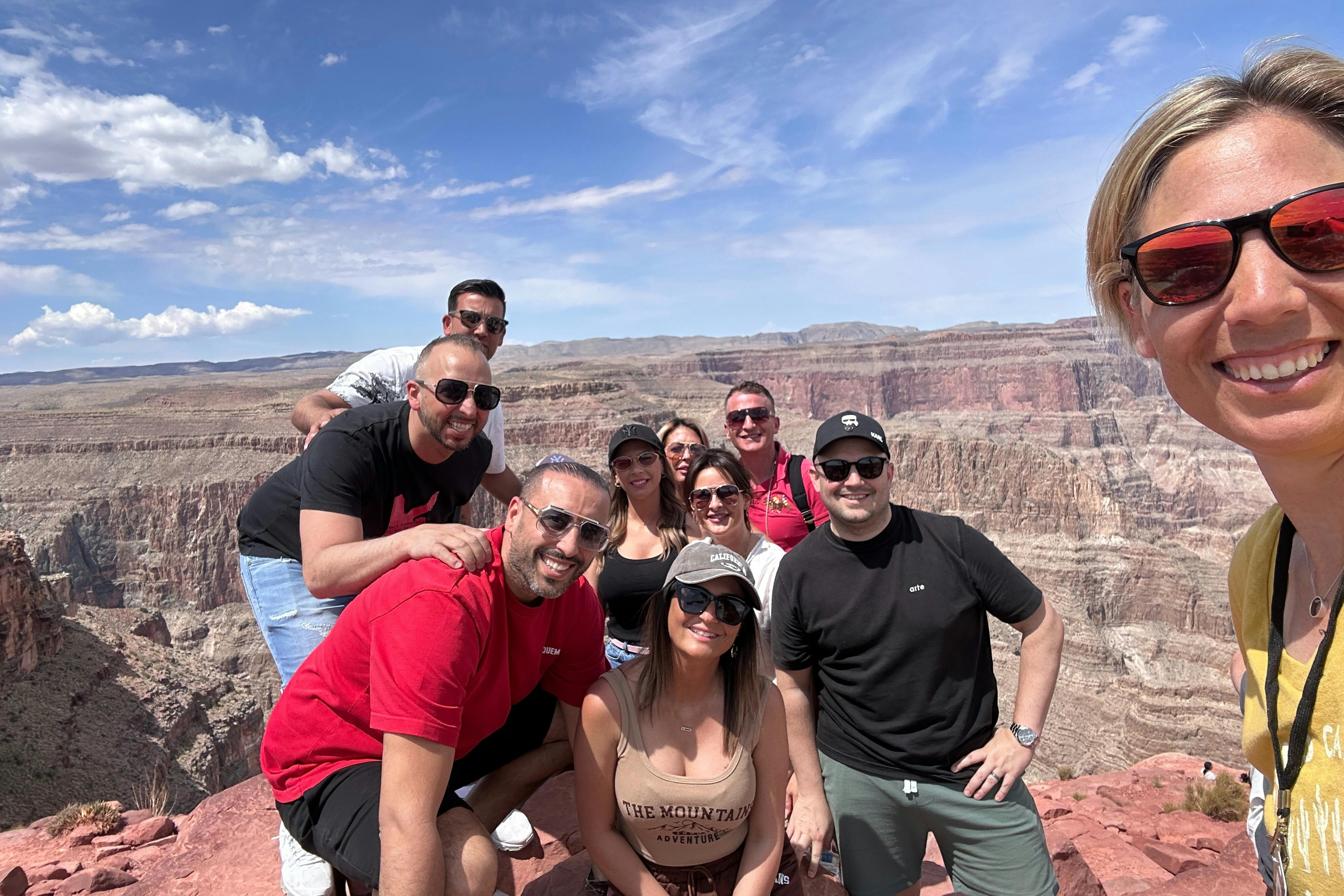 Las Vegas Adventures clients at Grand Canyon West