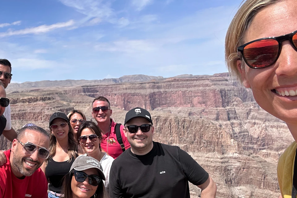 Las Vegas Adventures clients at Grand Canyon West