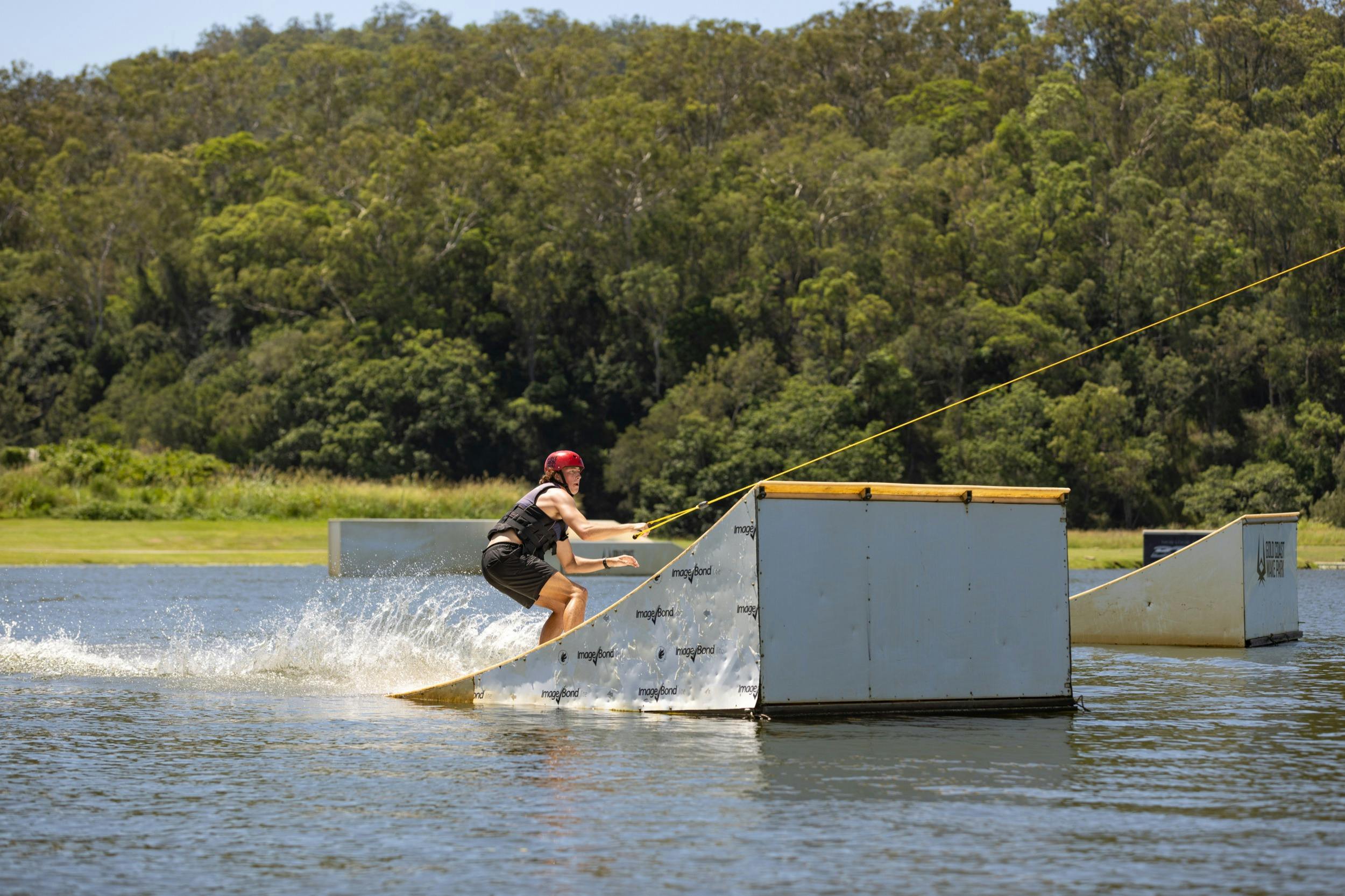 wakeboarding at the park
