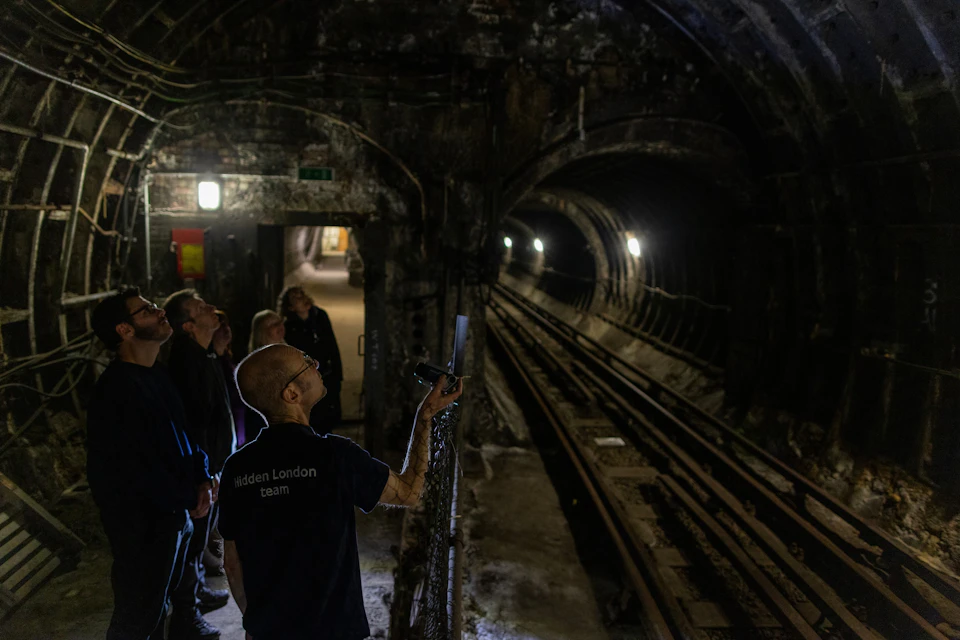 Exploring the tracks at Holborn