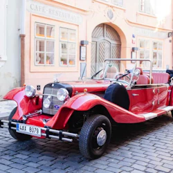Karlštejn Castle: Vintage Car Tour from Prague 5