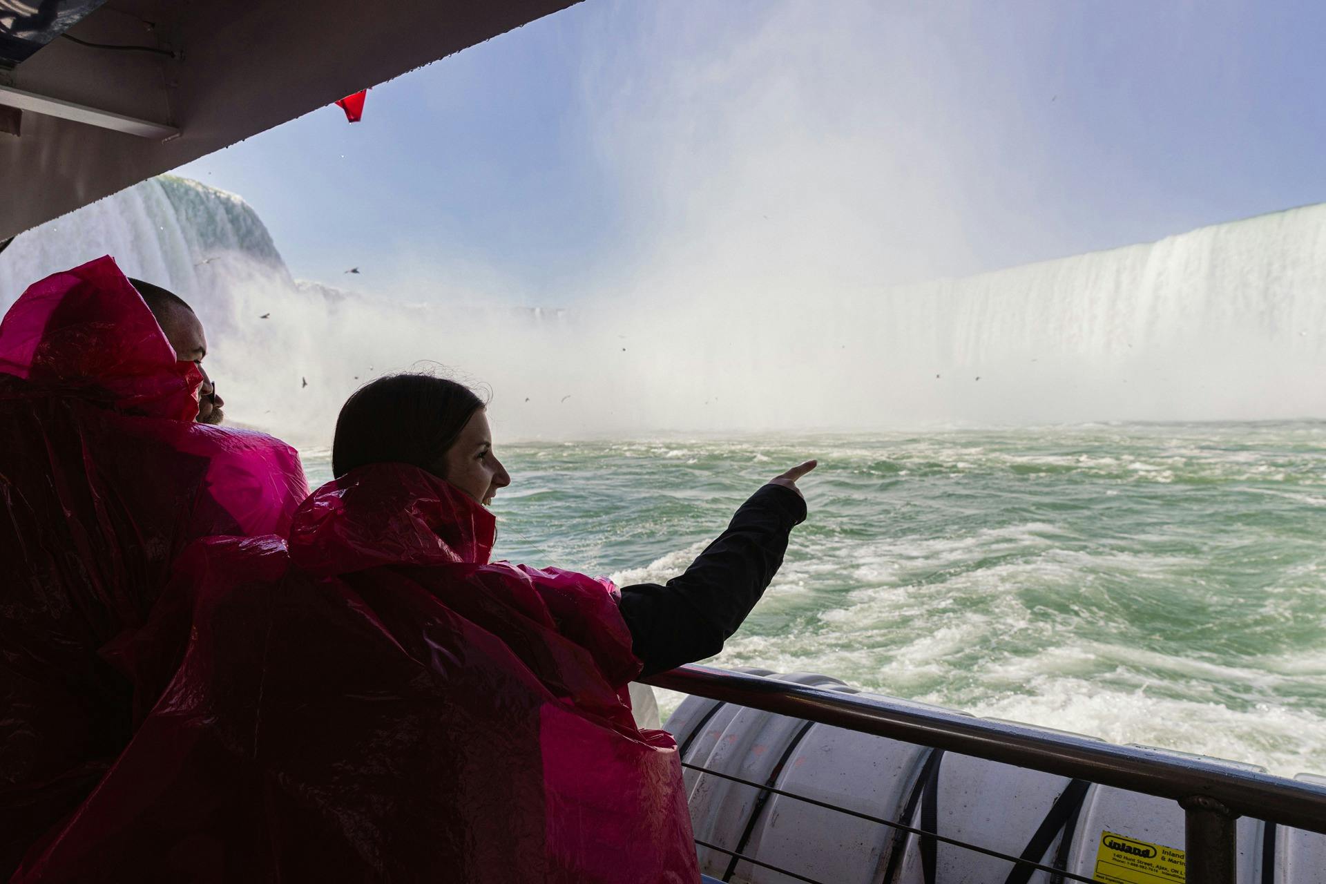 Exclusive First on the Boat Niagara Falls Tour & Journey Behind the Falls