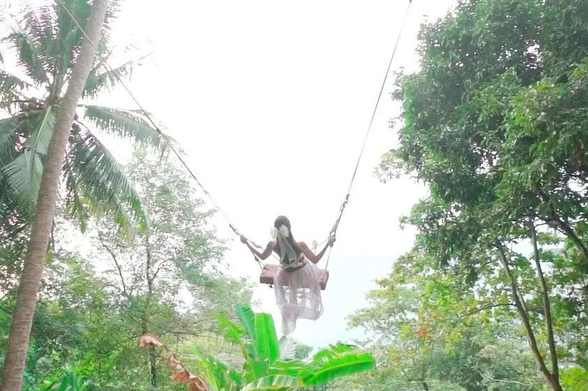 Swing at Rock Beach in Phuket
