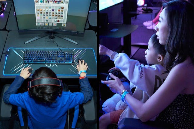 Vivez l'expérience du jeu comme jamais auparavant grâce à notre vaste sélection de plus de 65 jeux sur plus de 20 stations de jeu.