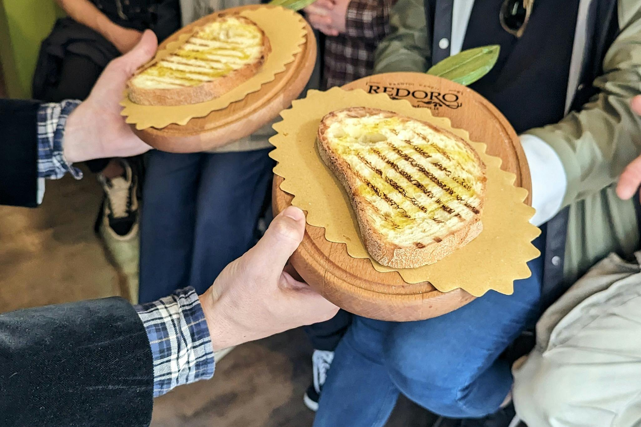 Olivový olej na bruschettě